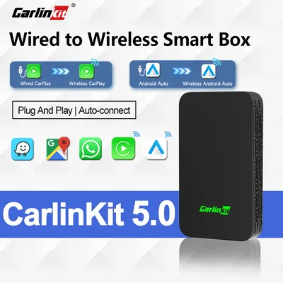CarlinKit 5.0 2air Mini Wireless Android Auto Wired To Wireless CarPlay Adapter Smart Car Navigation