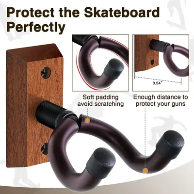 Violin Bass Guitar Ukulele Black Guitar Instrument Accessories Guitar Hanger Hook Non-slip Holder