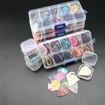 20&50&100 Pcs Acoustic Electric Guitar Picks Plectrum Celluloid Guitar Picks Accessories with Box