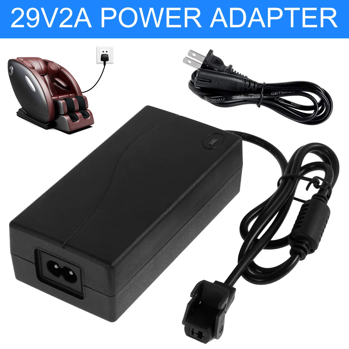 Electric Recliner Power Supply 29V 2A Chair Adapter DC Switching Power Supply Transformer Overload Protection Recliner Adapter