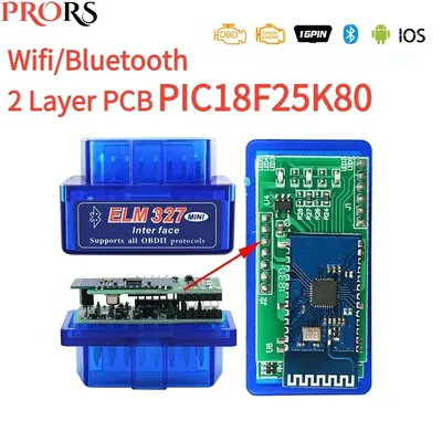 NEW ELM327 Bluetooth V1.5 with Double Pic18f25k80 WIFI ELM327 V1.5 OBD2 Scanner Universal Disgnostic