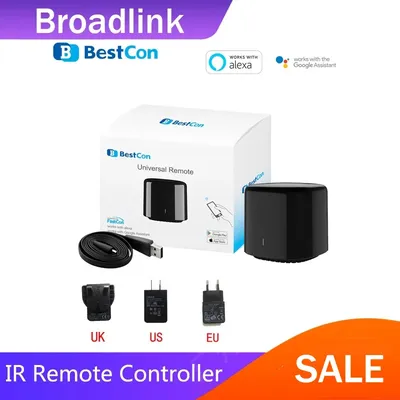 Broadlink APP Bestcon RM4C mini Universal Wifi IR Mini Remote Control Compatible Alexa Google