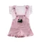 Summer Children Clothing Baby Cute Girls Casual T-Shirts Bib Shorts 2Pcs/Set Toddler Cartoon
