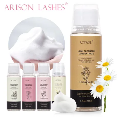ACTROL 100ml Lash Shampoo Concentrate No Stimulation Lash Cleanser DIY Professional Eyelash