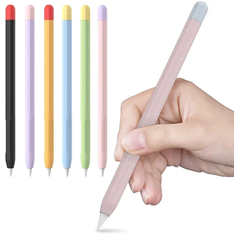 Soft Silicone Pen Holder For Apple Pencil 2nd Generation Stylus Pen Cover For Apple Pencil 2 Gen Protective Case Accessories