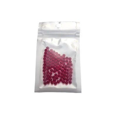 100Pcs/Pack OD 4mm Ruby Balls Made From Synthetic Corundum Gems Stone