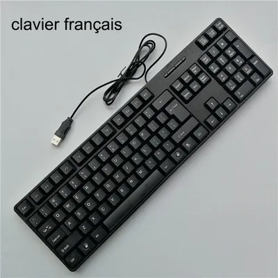 Spanish French Russian Arabic Letter keycaps Keyboard Gaming Keyboard Usb Wired 104 Keys For