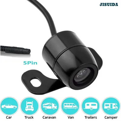 Universal Rear-view Butterfly camera Night vision reverse camera with 5-pin extension cord for car