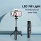 New 3 In 1 Wireless Selfie Tripod With Fill Light Bluetooth Shutter Remote Control Portable Foldable Monopod For Smart Phone