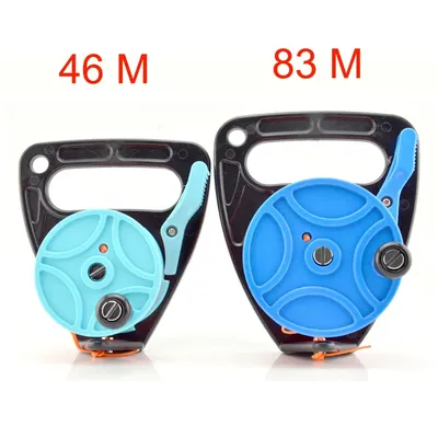 150 272FT Scuba Diving Reel Spool Finger Line Retractable Reels With handle Stopper for Snorkeling