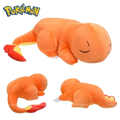 35cm Original Pokemon Plush Sleep Charmander Pillow Soft Stuffed Animal Toys Kawaii Anime Dolls
