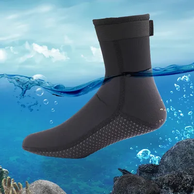 3mm&5mm Neoprene Diving Socks Non-slip Adult Warm Patchwork Elasticity Wetsuit Shoes Diving Surfing