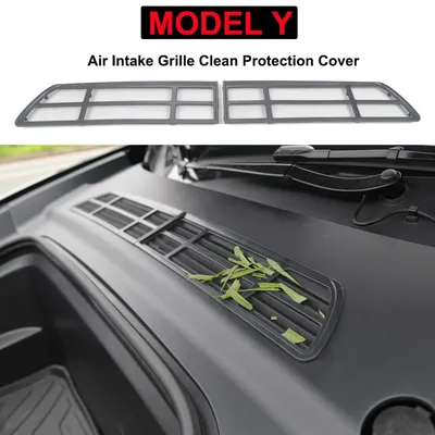 2PCS Insect-proof Net For Tesla Model Y Front Trunk Air-conditioning Cover Intake Grille Clean Air