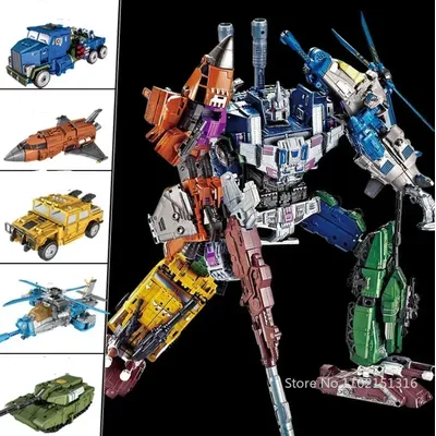 47CM Transformation Bruticus 5 IN 1 Oversized Combination G1 Combaticons Anime Action Figure Robot Kids Toys Gift