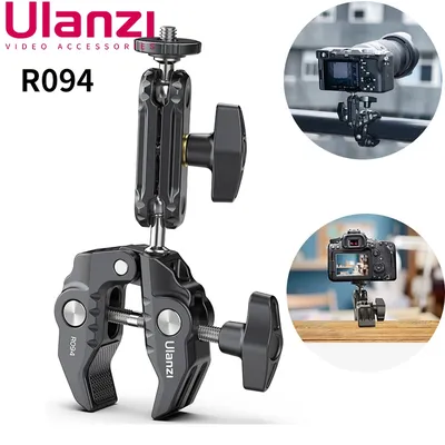 Ulanzi R094 SLR Camera Magic Arm Clamp Adjustable with 1/4'' 3/8'' Screw Hole Mount Super Holder