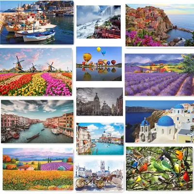500 Pieces Creative Jigsaw Puzzle Various Landscape Assembling Picture Adults Anti Stress Puzzles