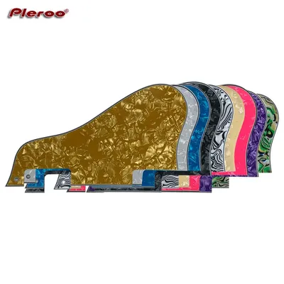 Pleroo Custom Guitar Pickgaurd - For ES 335 Short Jazz Archtop Guitar Pickguard Scratch Plate Multi