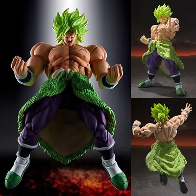 Anime SHF Dragon Ball Z Figures Broly Action Figure PVC Collection Doll Saiyan Vegeta Son Gohan Trunks Figurine Model Toys Gifts