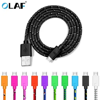 OLAF 5V 2.4A Micro USB Cable 1m 2m 3m Fast Charging Cable For Samsung Huawei Xiaomi Android Mobile