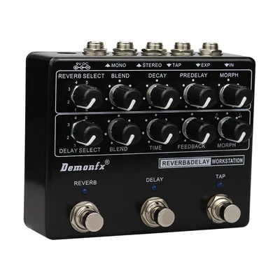 Demonfx Reverb Delay Workstation Guitar Effect Pedal, Multi Effects, 8 Models, High Quality, New