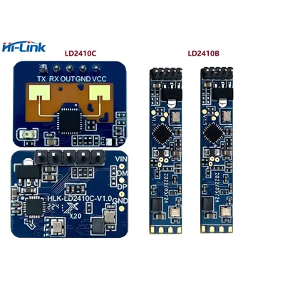 Free Ship Hi-Link New Mini LD2410C 5V 79mA High Sensitivity 24GHz Human Presence Status Sensor Radar