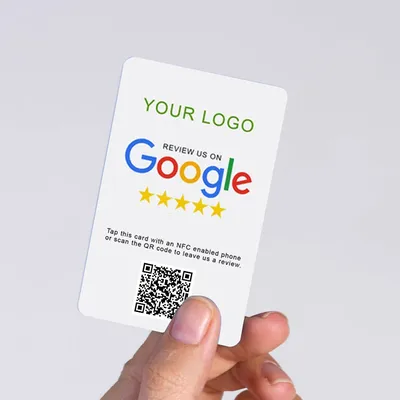 Custom Printing Google Reviews NFC Cards Boost Your Reviews PVC Material Durable