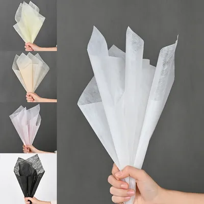 Flower Packaging Paper Translucent Milk Cotton Lining Paper For Florist Wrapping Bouquet Wedding