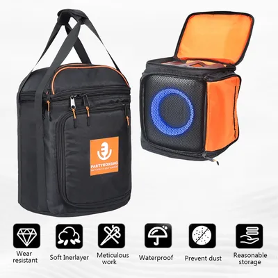 Portable Speaker Bag Case Large Capacity Adjustable Speaker Storage Bag Accessories for JBL PartyBox