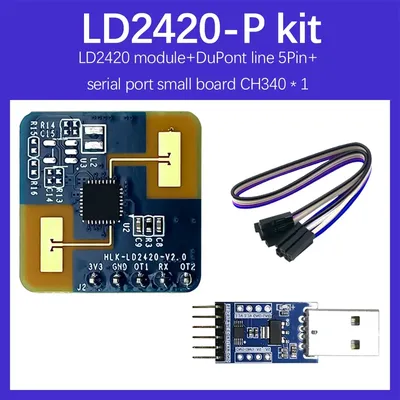 24GHz HLK-LD2420 Millimeter Wave Radar Human Presence Sensing Module Micro Motion Intelligent Sensor