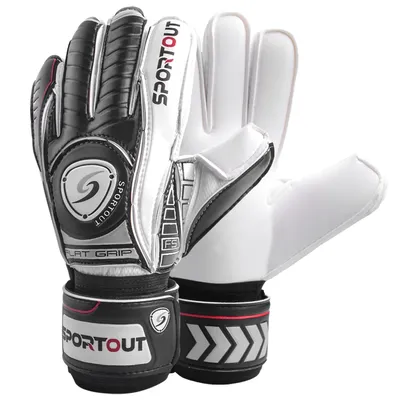 Sportout Goalie Gloves, Goalkeeper Gloves with Fingersave, Soccer Gloves, Breathable Soccer Goalie