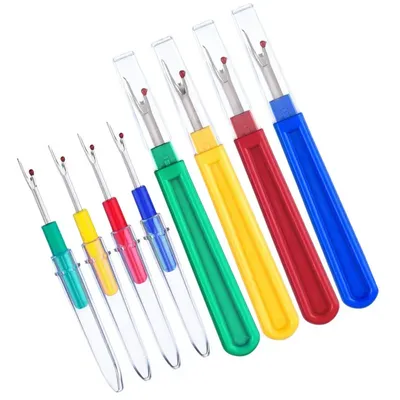 Hot sell 8pcs/set Thread Cutter Seam Ripper Stitch Unpicker Sewing Tool Plastic Handle Craft Tool (4