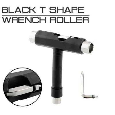 Allen Key Black T Shape Wrench Skateboard Longboard Board Roller Skate Tool