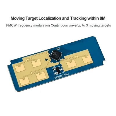 24G HLK-LD2450 MM Wave Human Body Motion Tracking Trajectory Radar Sensor Module LD2450 Sensing