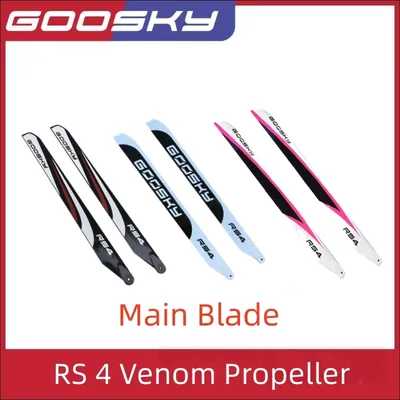 GOOSKY RS4 VENOM Helicopter Parts 390mm Propeller Carbon Fiber Main Blade RS4 Parts