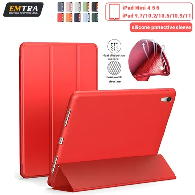 For iPad 9.7 2018 2017 fundas Magnetic Pu Leather Stand Cover For iPad 5th 6th 9.7 inch 7th 8th 10.2
