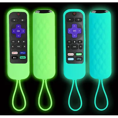 Soft Silicone Case for TCL Roku TV Steaming Stick 3600R 3800/3900 Remote Controller Silicone Cover Shock Proof Skin Anti-Slip