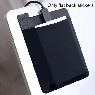 Self Adhesive Laptop Rear Storage Bag for Mouse Digital Hard Drive Pen Pocket Pouch Laptop Accessories