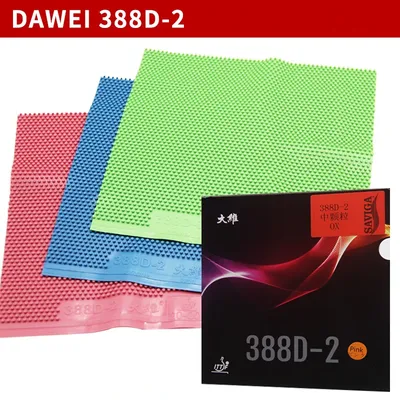 Original Dawei 388D-2 ITTF Green Blue Table Tennis Rubber Long Pimples OFF Attack for Table Tennis