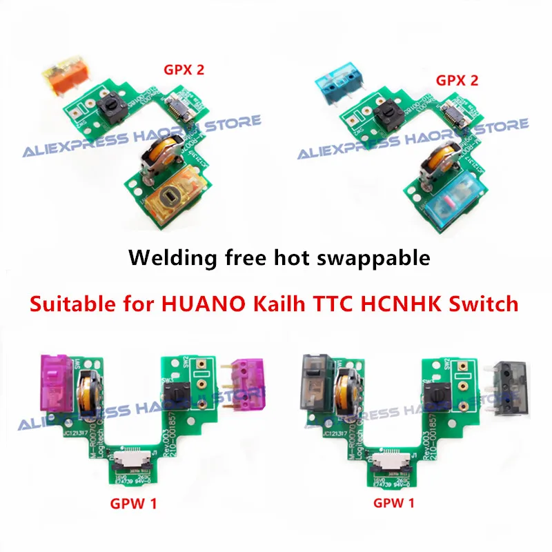 Mouse Hot-swap button Motherboard For Logitech GPW GPX Welding Free G Pro Wireless GPRO X Accessories DIY Assembly Micro Switch