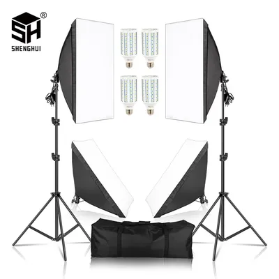 Photography Studio Softbox Lighting Kit Arm for Video & YouTube Continuous Lighting Professional