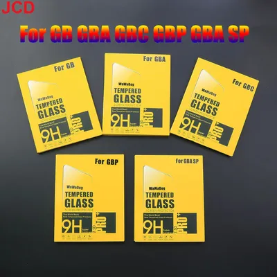JCD 1pcs Protective film Anti Scratch Tempered Glass protector For Gameboy GB GBA GBC GBP GBA SP Game Console Screen Protector
