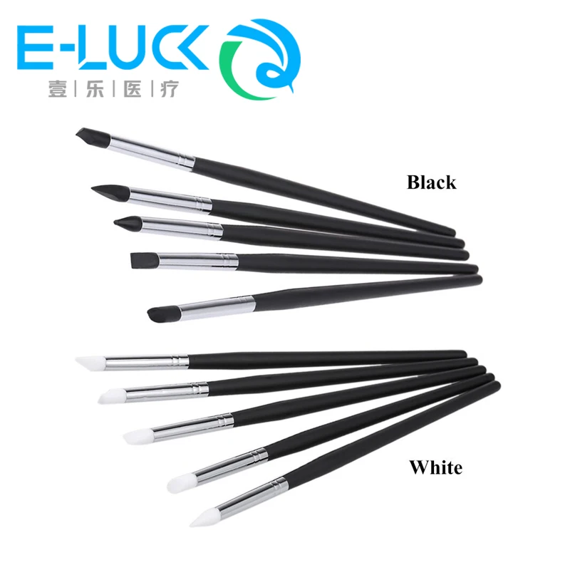 5pcs/set Dental Teeth Silicone Shaping Pen Composite Resin Brush Dentist Sculpture Carving Tools