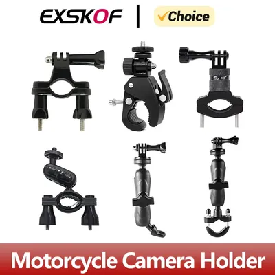 Bike Handlebar Mount 360° Motorcycle Holder Bracket For Gopro Hero 13 12 11 10 9 8 7 SJCAM AKASO