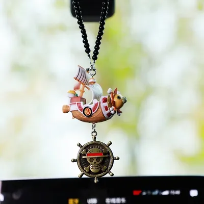 One Pieces Pirates Boat Going Merry/ Thousand Sunny Grand Pirate Ship Car Pendant Action Figure