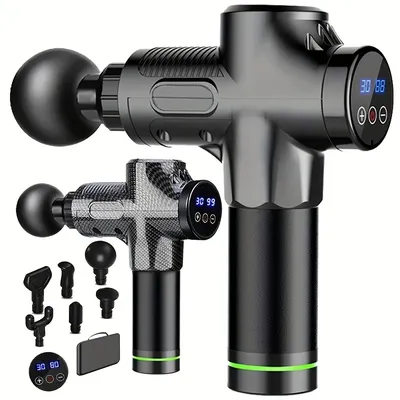 30 Level Massage Gun Fascia Deep Muscle Relax Body Neck Massager Electric Fitness Equipment Noise