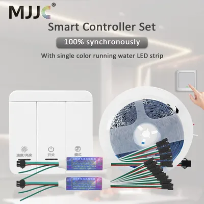 Horse Racing LED Strip Light DC 24V WS2811 IC RF Running Water Wave Chasing LED Tape Ribbon Lamp 20M