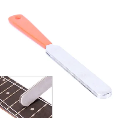 1Pc IRIN New Guitar Fret Crowning Luthier File 18.5cm Stainless Steel Narrow Dual Cutting Edge Tool