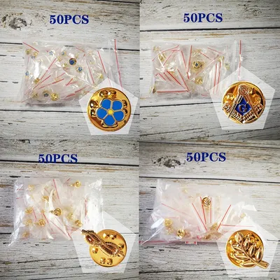 50 Pieces Wholesale Of Mini Masonic Lapel Pins Badge Mason Freemason FORGET ME NOT Zinc Alloy