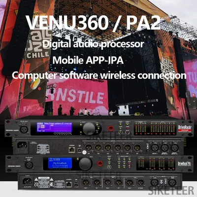 PA2 VENU360 digital audio processor 2-input 3-input 6-output frequency division matrix processor stage speaker management system
