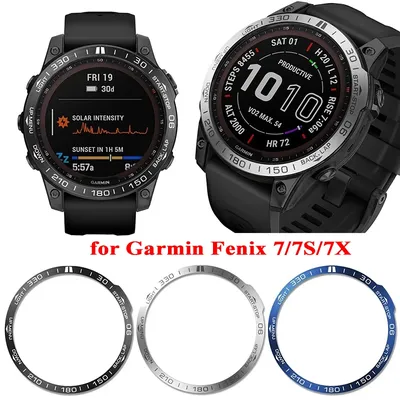 Stainless Steel Bezel for Garmin Fenix 7X 7 7S Smartwatch Protector Metal Cover Bumper Ring